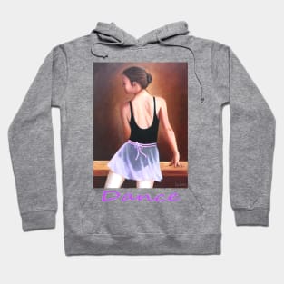 Dancer woman girl at exercise bar Hoodie